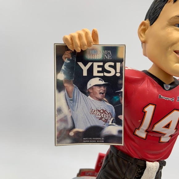 VTG Tampa Bay Buccaneers Super Bowl Champs Brad Johnson Collectible Bobblehead - Picture 5 of 17